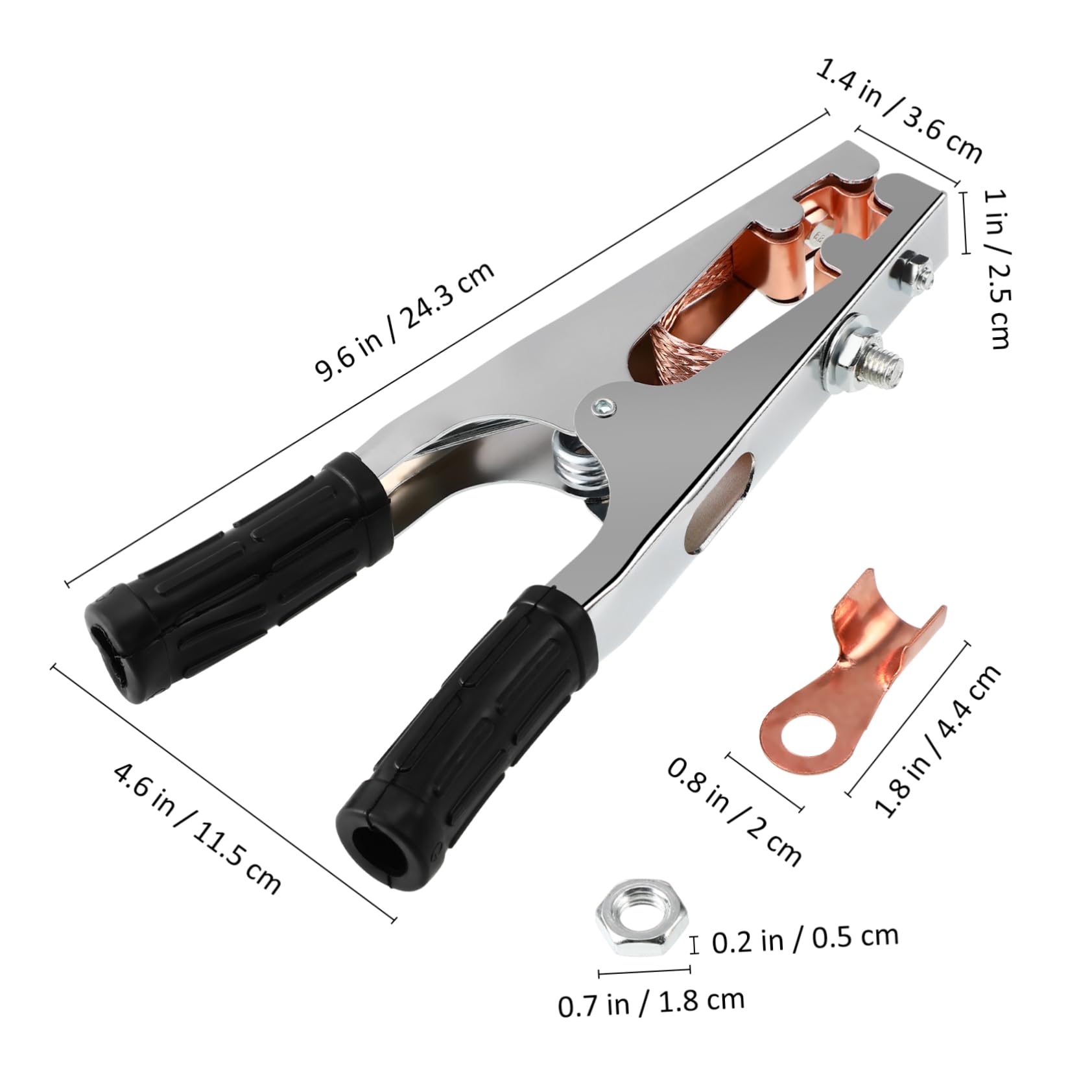 Amazon | WHAMVOX 溶接機用アースクランプ 純銅導電性 厚肉設計耐荷重